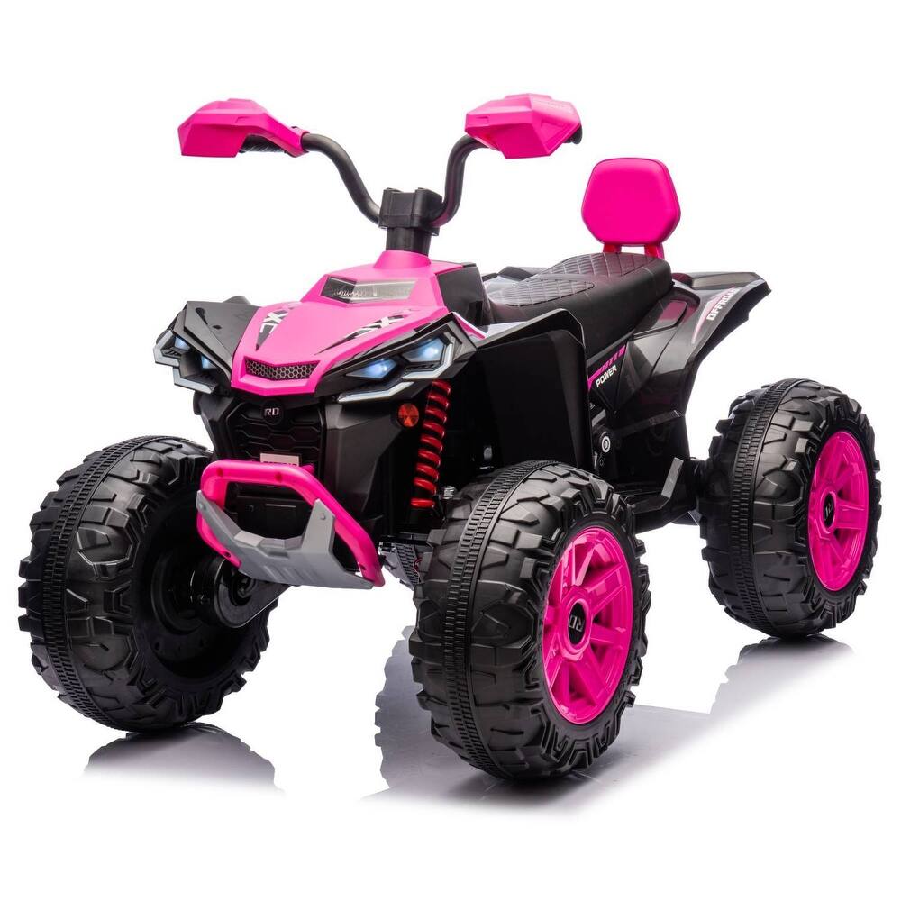 24V 2 Seat Ride on Toys Kids ATV 4 Wheel Quad Bike for Kids Best Gift