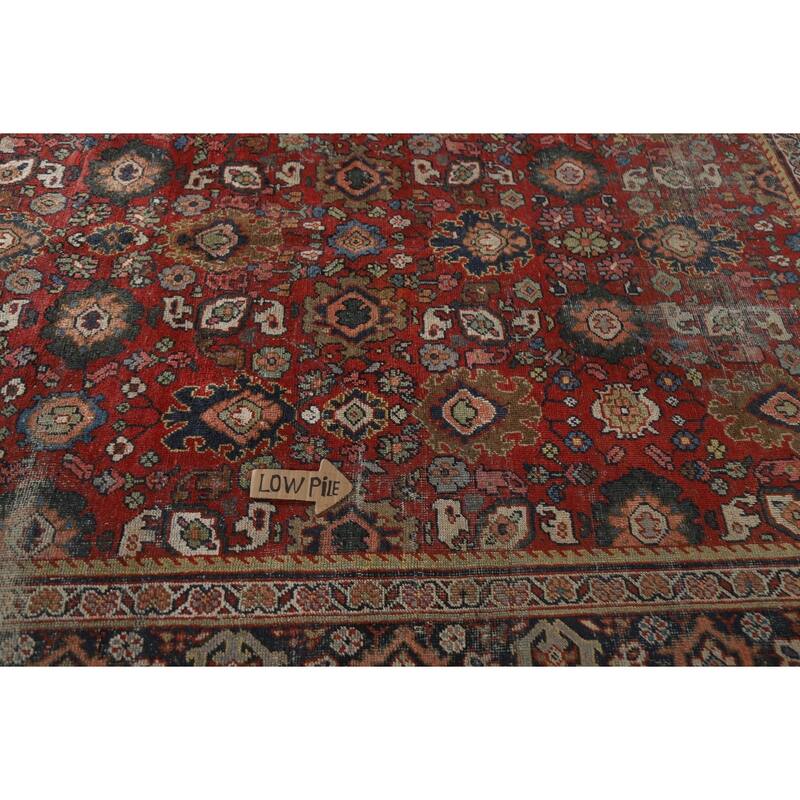 Mahal Persian Antique Area Rug Hand-Knotted Wool Carpet - 6'9"x 9'11"