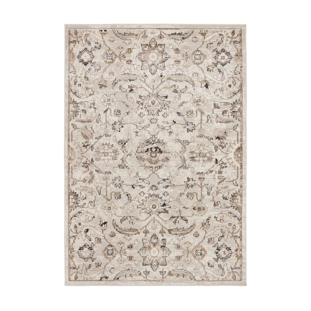 Mohawk Home Mizani Floral Ornamental Woven Area Rug