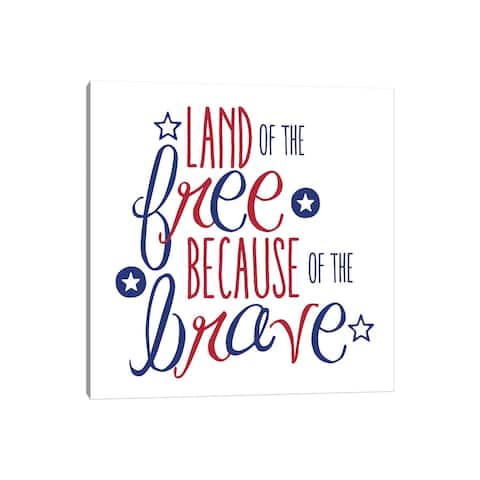 iCanvas "Land Free" by Erin Clark Canvas Print