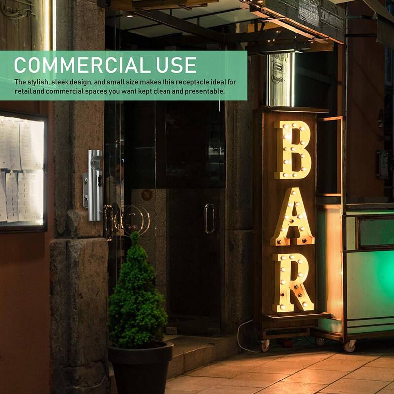 ELITRA Wall Mounted Outdoor Cigarette Butt Receptacle