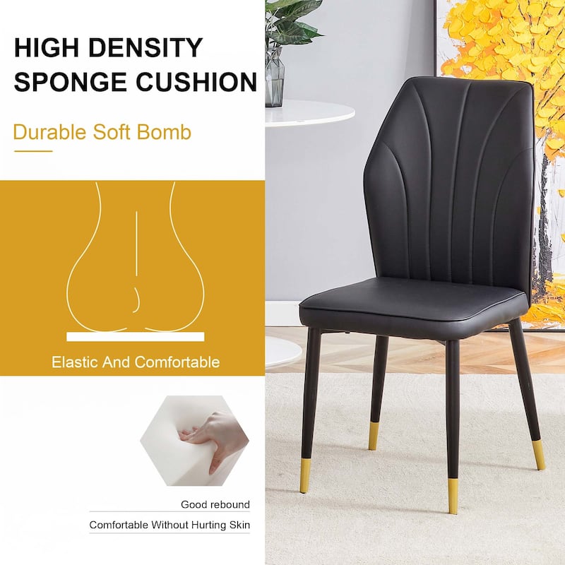 4PCS PU Dining Chairs