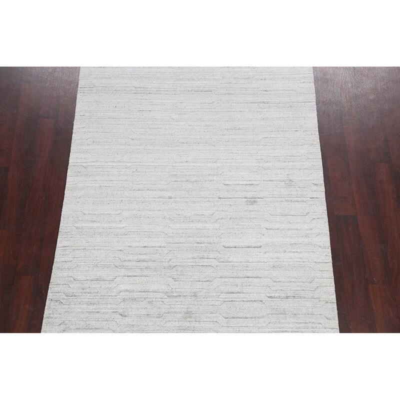 Geometric Contemporary Moroccan Oriental Area Rug Wool Hand-knotted - 4'11" x 7'9"