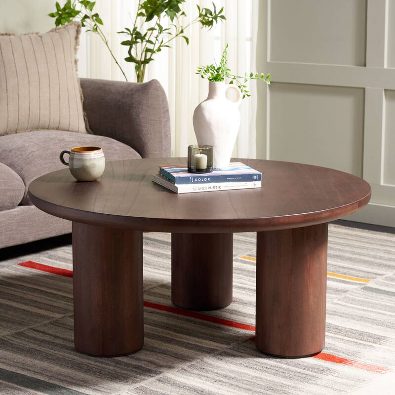 SAFAVIEH Home Mork 3-Leg Round Top Coffee Table - 40Wx40Dx18H