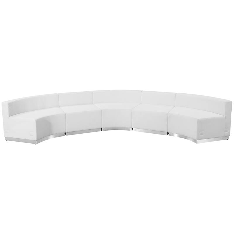 5 PC LeatherSoft Modular Reception Configuration w/Taut Back &Seat