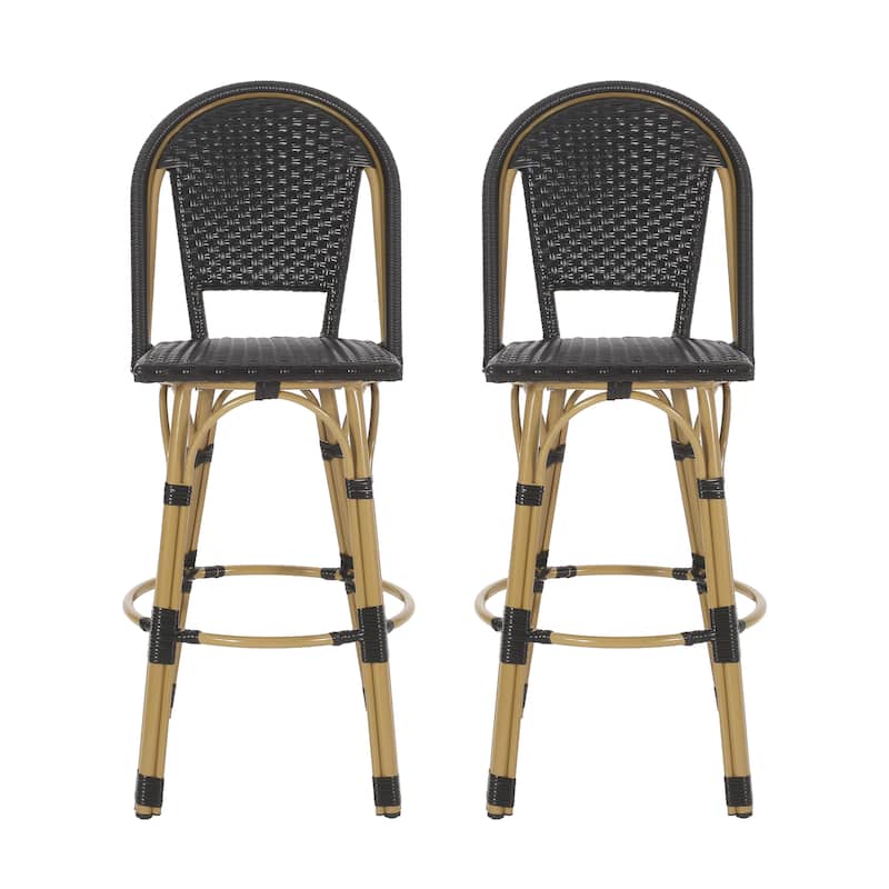 Wooden Upholstered Barstool