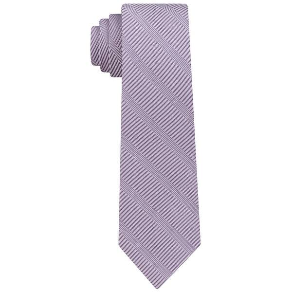 Shop Dkny Purple Textured Striped Sky Line Men S Silk Woven Neck