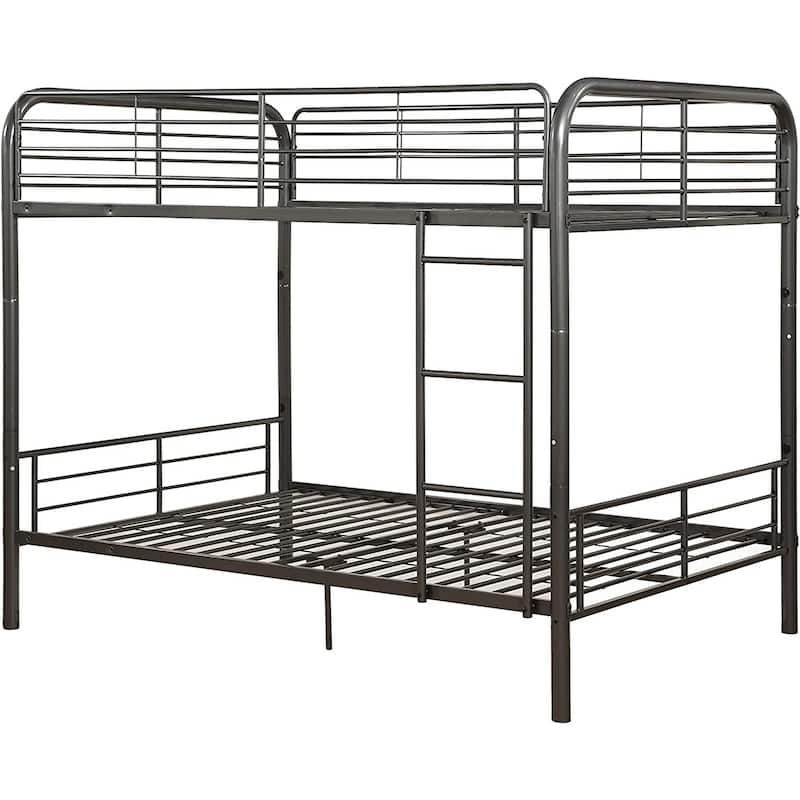 Metal Full/Full Bunk Bed, Dark Brown