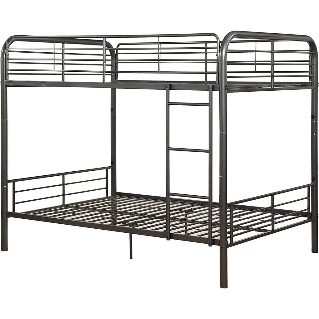 Metal Full/Full Bunk Bed, Dark Brown