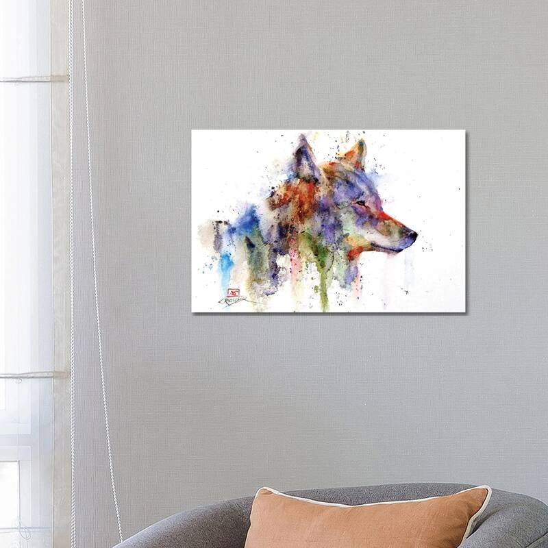 iCanvas "Coyote" by Dean Crouser Canvas Print - 18x26x1.5