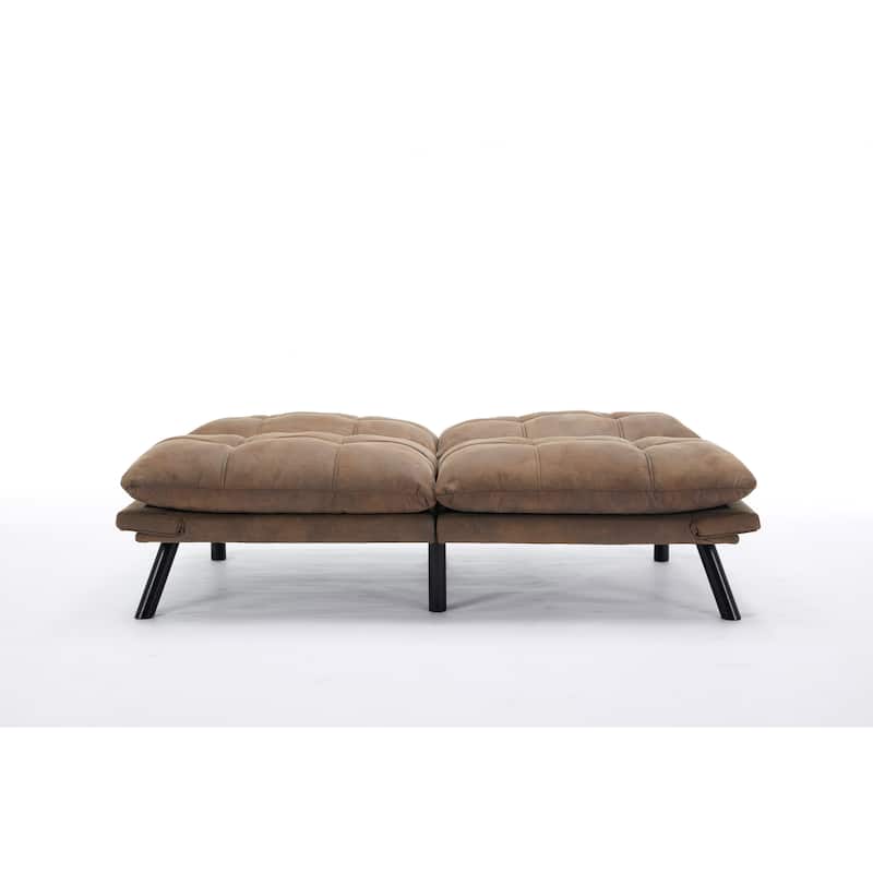 Foldable Sofa Bed with Adjustable Armrests and Backrest, Apartment Lounge Sofa, Versatile 2 Seater Love Seat Couches