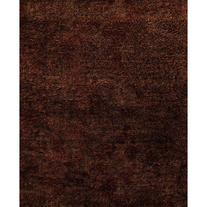 Overdyed One-of-a-Kind Hand-Knotted Area Rug - Orange - 8' 2" x 8' 2"