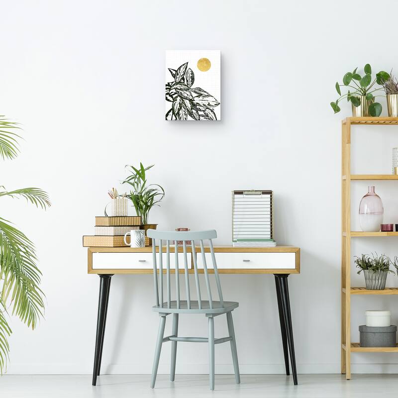 Calas 2 (gold) Canvas Art Print