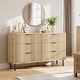 preview thumbnail 27 of 33, 3/5/6 Drawer Fluted Dresser for Bedroom, Modern Wide Chest of Drawers with Metal Legs