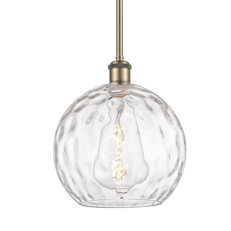 Innovations Lighting 516-1S-13-10 Athens Pendant Athens 10" Wide - Antique Brass / Clear Water Glass