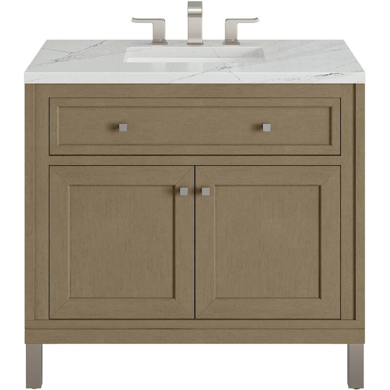 James Martin Vanities 503-V36-3ENC Chicago 36" Free Standing Single - Walnut Whisper