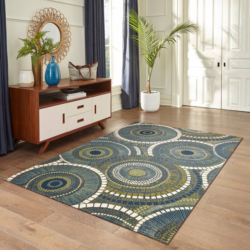 Liora Manne Marina Circles Indoor/Outdoor Area Rug