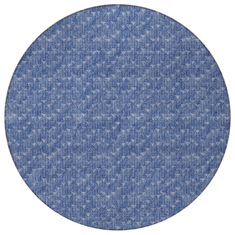 Alfiri Sleek Geometric Weather Resistant Timeless Fusion Outdoor Rug