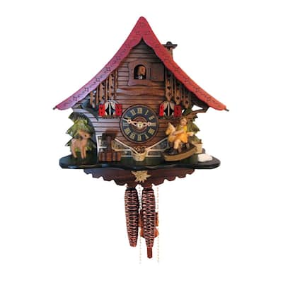 10" Engstler Weight-Driven Full Size Cuckoo Wall Clock