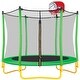 preview thumbnail 3 of 5, Trampolines 5FT Round Mini Trampoline with Enclosure