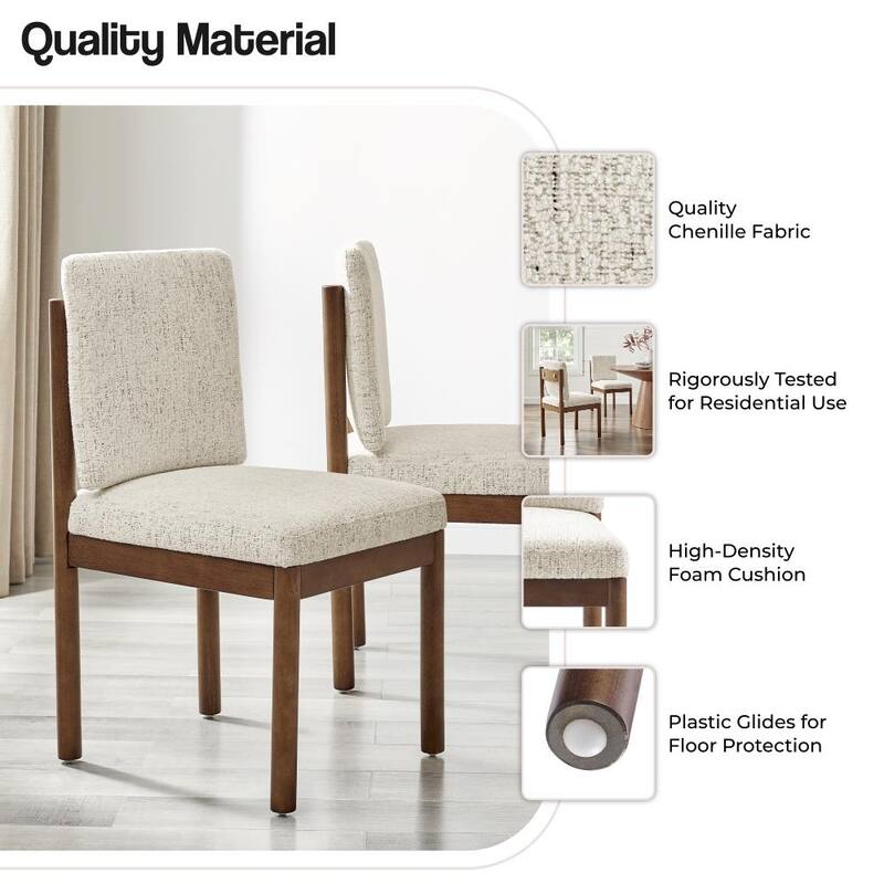 NPD Furniture Melvin Fabric Dining Side Chair (Set of 2)