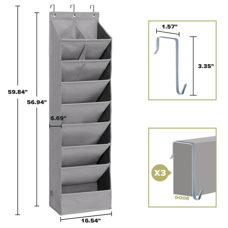 Over the Door Shoe Organizer with 10 Pockets