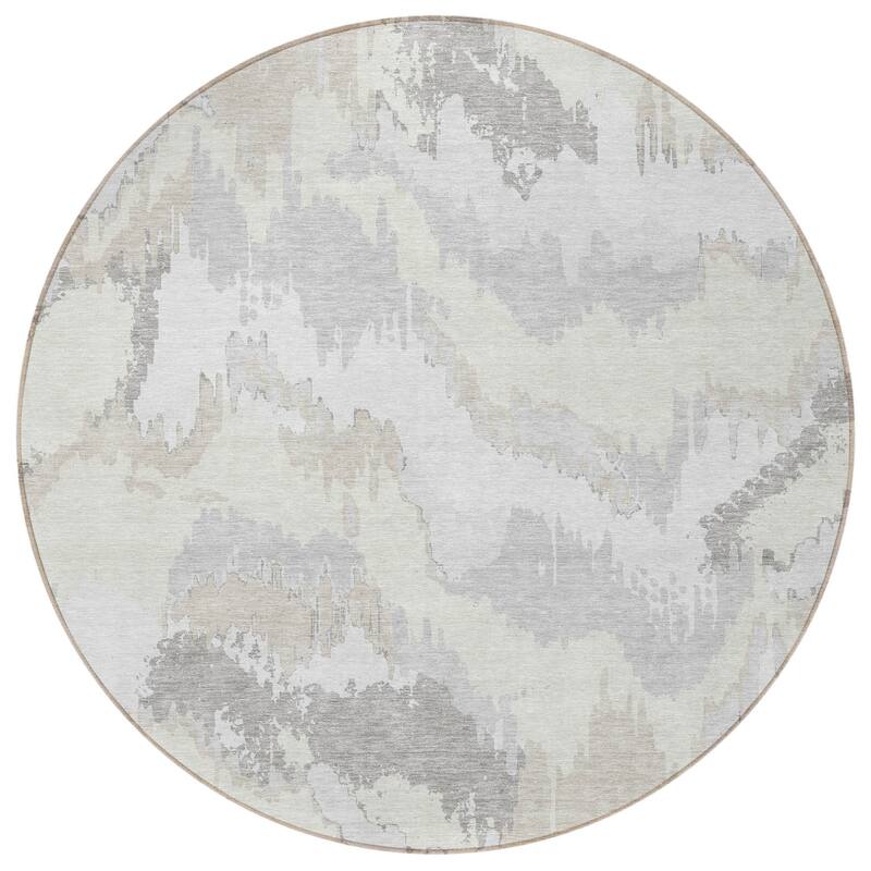 HomeRoots Abstract Transitional Rectangle Outdoor Rug