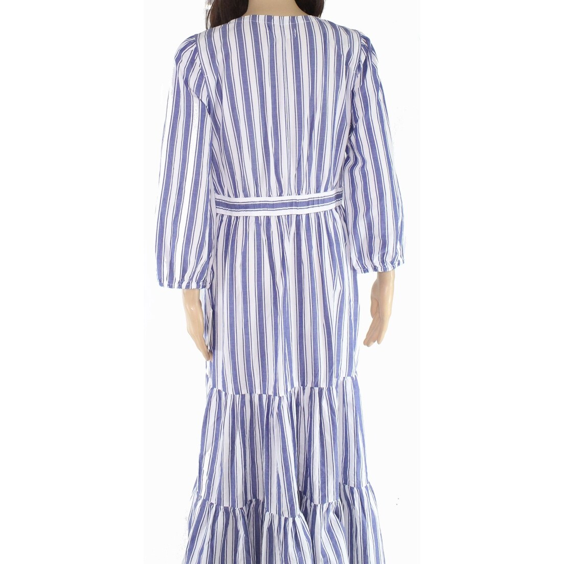 madewell blue and white striped dress