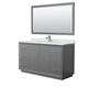 Option Dark Gray, Nickel Trim, Carrara Marble Top