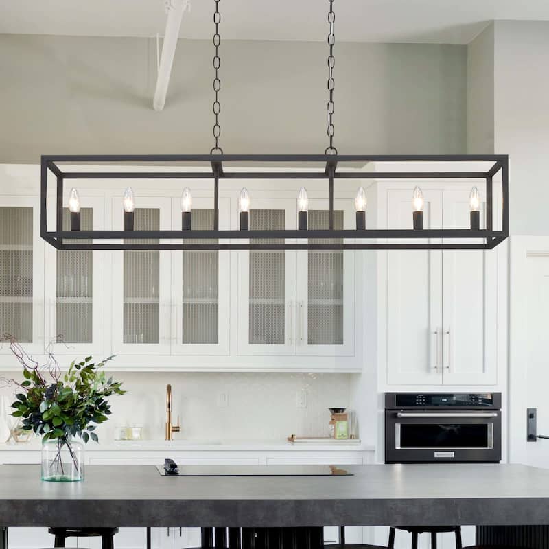 Acroma 8 - Light Kitchen Island Linear Chandelier-UL Certified - N/A