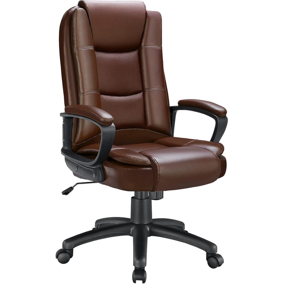 Bossin Big and Tall Office Chair High Back Executive Chair Ergonomic Adjustable Executive Leather Chair,400lbs