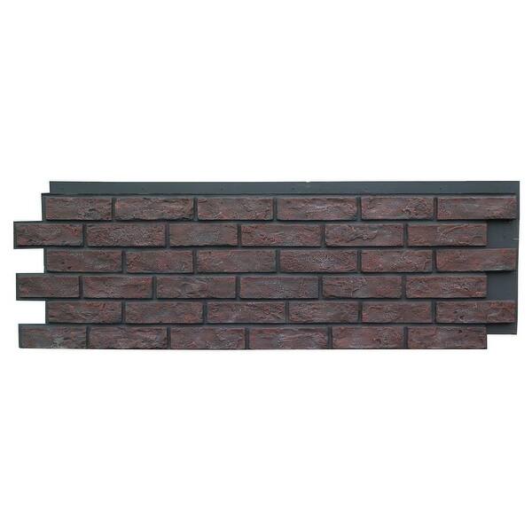 Nextstone Polyurethane Faux Stone Brick Panel Antique Red 4 Panels Per Box On Sale Overstock