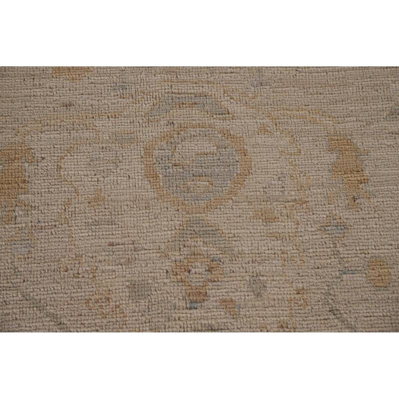 Floral Oushak Turkish Area Rug Hand-knotted Wool Carpet - 8'8"x 11'10"