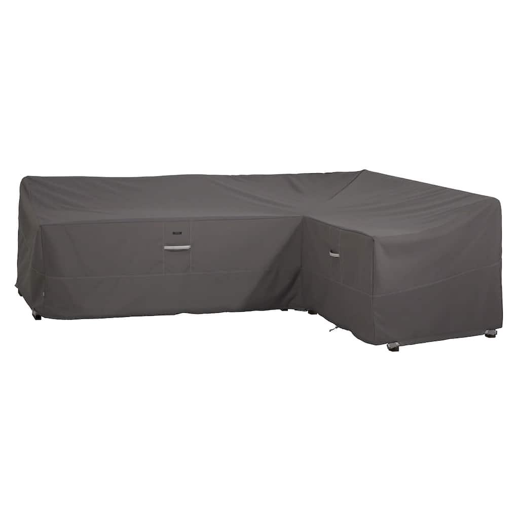 Classic Accessories Ravenna Water-Resistant 104 Inch Patio Right Facing Sectional Lounge Set Cover