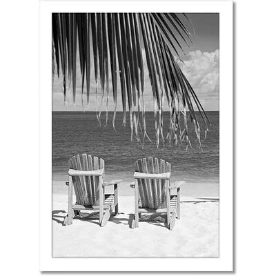 Americanflat Poster Frame in White Wood -Horizontal and Vertical Formats -13" x 19"