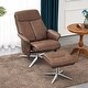 preview thumbnail 22 of 26, MCombo Swivel Recliner with Ottoman, Modern Armchair with Heavy Duty Aluminum Base