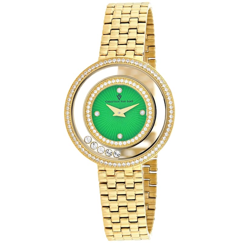 Christian Van Sant Women's Gracieuse Green Dial Watch - CV4834 - 6 (36)