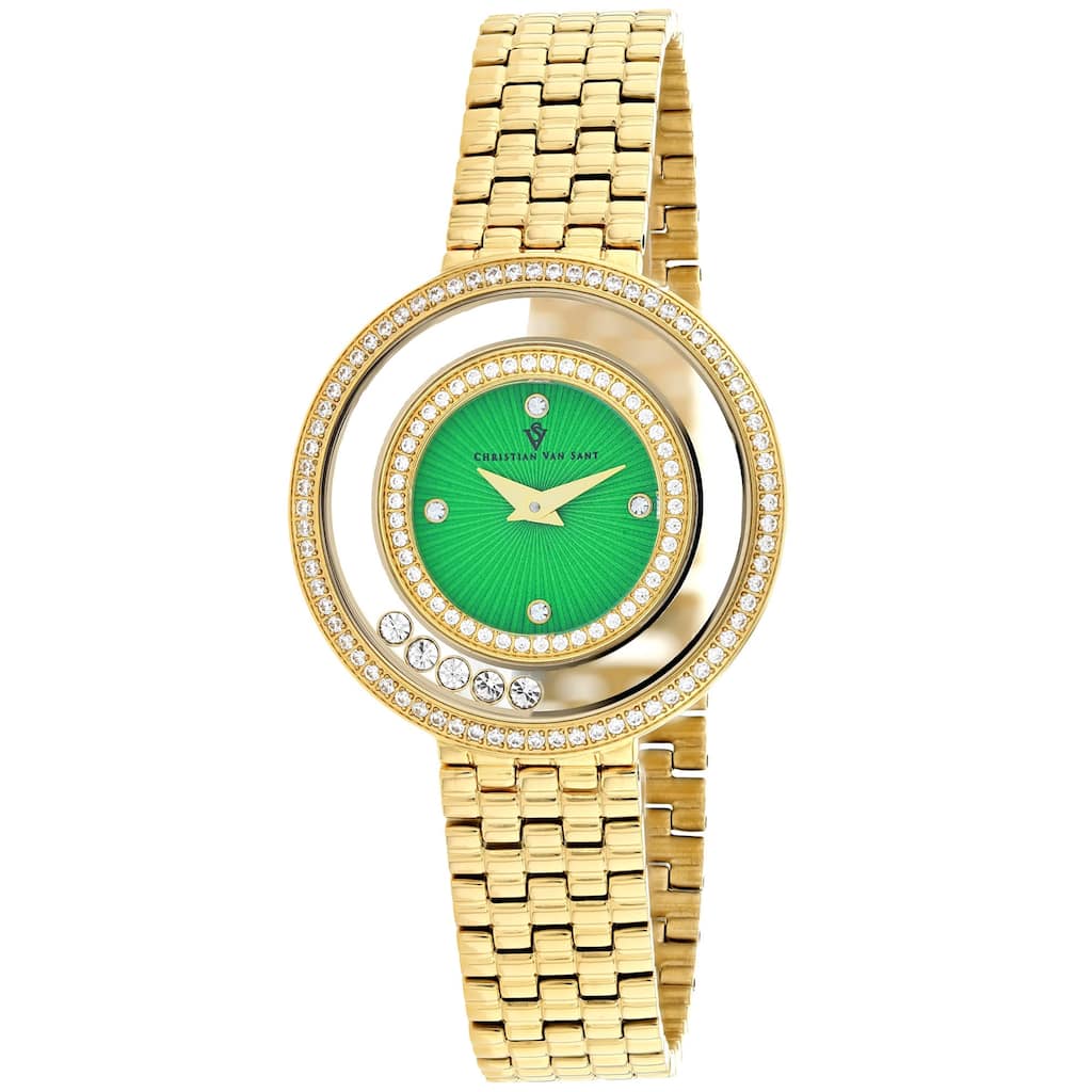 Christian Van Sant Women's Gracieuse Green Dial Watch - CV4834 - 6 (36)