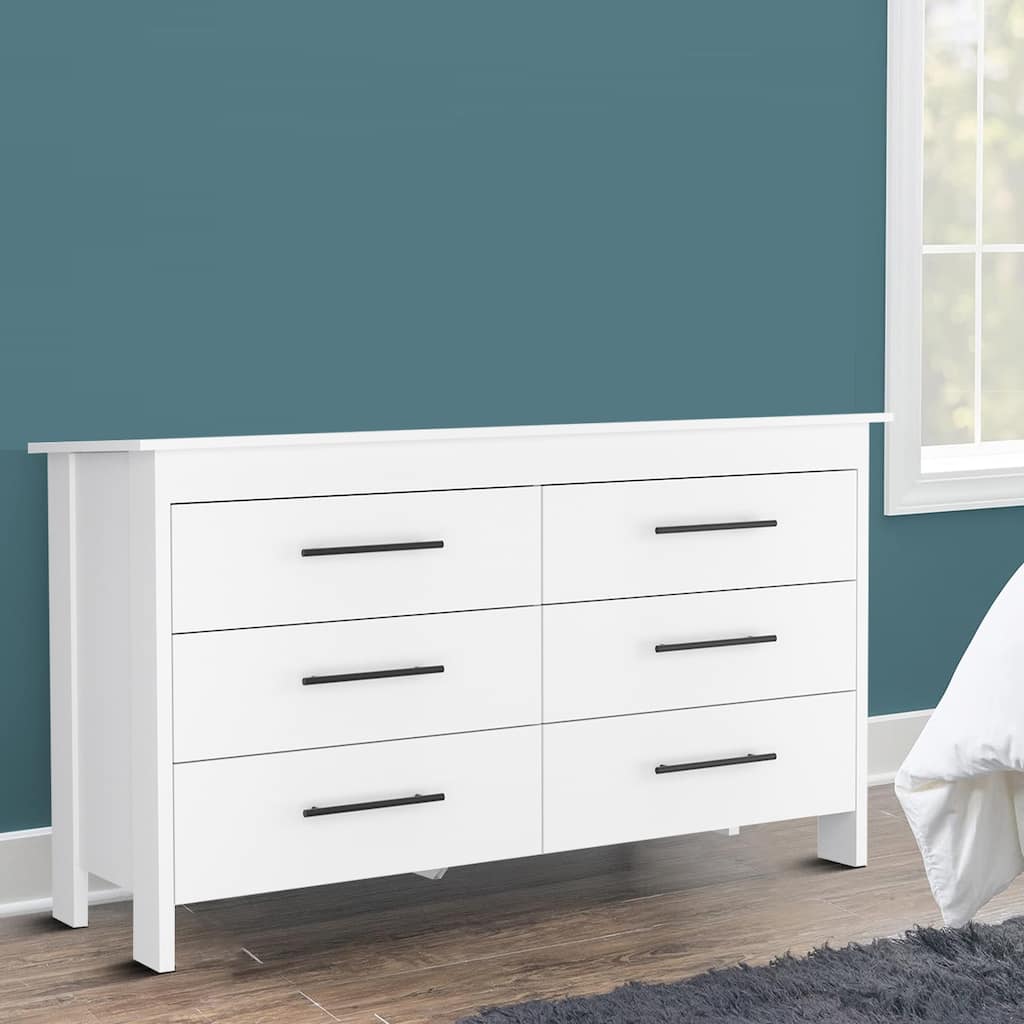 Minimalist Scandinavian Style Wooden Storage Double Dresser