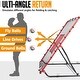 preview thumbnail 3 of 11, Zealfeel 4 x 4.5 ft Baseball Rebounder Steel Pitch Back Net with 2 Strike Zones and Bag