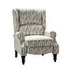 preview thumbnail 50 of 100, Olympus Upholstered Classic Manual Wingback Recliner with Spindle Legs by HULALA HOME