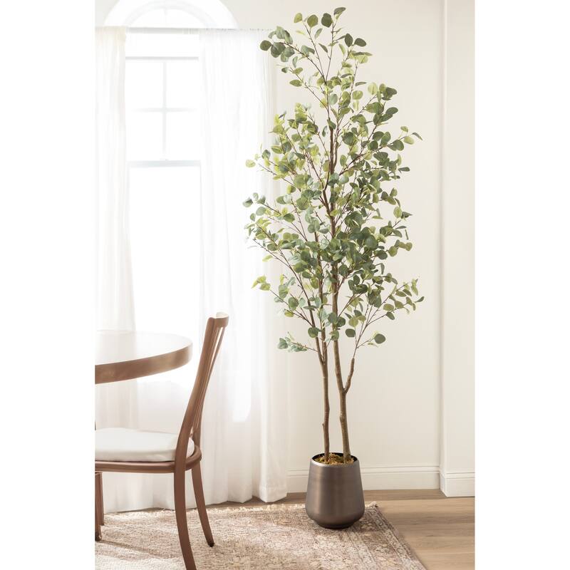 Kate and Laurel Eudora Faux Eucalyptus Tree