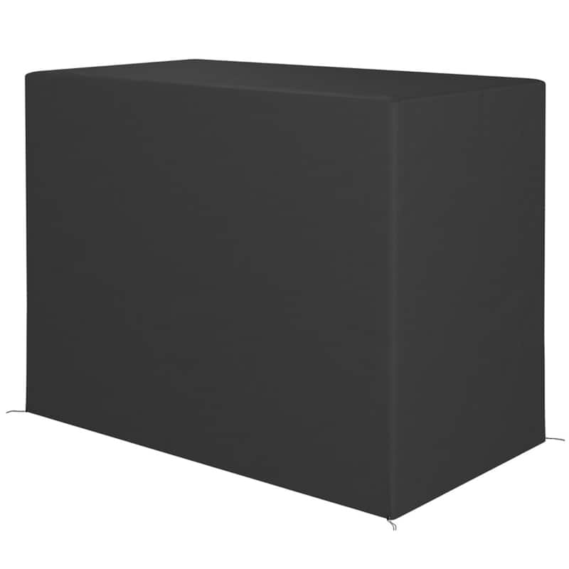 Dark Grey Oxford Fabric Swing Chair Cover with UV Protection and All-Weather Dust Debris Resistant - 94.5"L x 52.25"W x 72.75"H