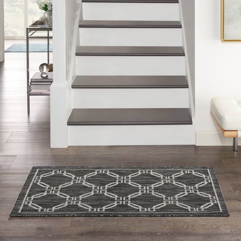 Nourison Garden Party Geometric Casual Indoor/Outdoor Area Rug