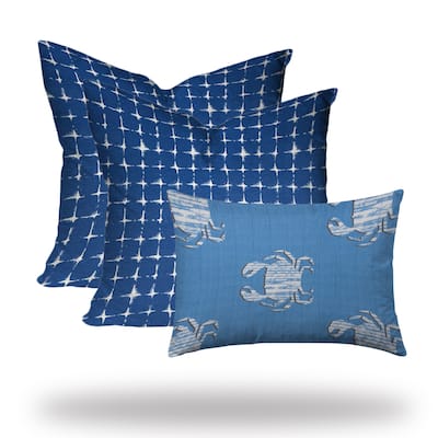 MOANA Collection Indoor/Outdoor Lumbar Pillow Set, Sewn Closed - 20 x 20