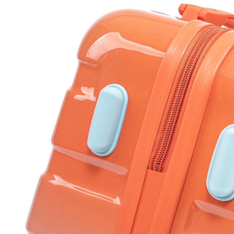 14In 20In 2 pcs in PC Spinner Wheel Luggage, Carry on Suitcase, With Gradient Color and Combination Lock
