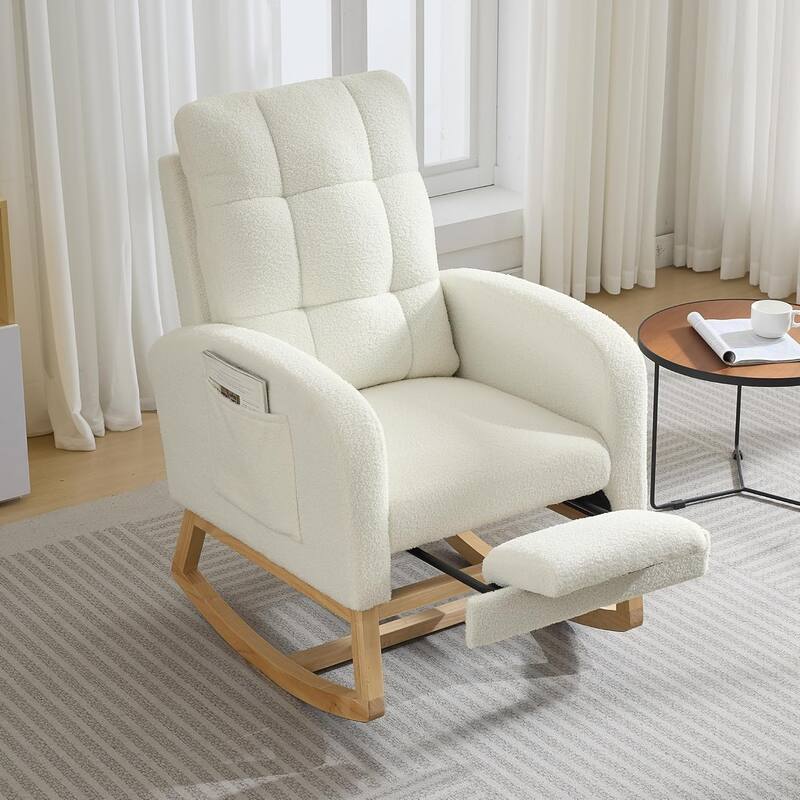 Modern Nursery Rocking Chair - Antique White