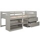 preview thumbnail 4 of 19, Merax Twin Loft Bed with Two Shelves and Two drawers