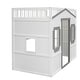 preview thumbnail 90 of 112, Solid Wood House Loft Bed With Ladder for Kids, Boys and Girls, Bedroom