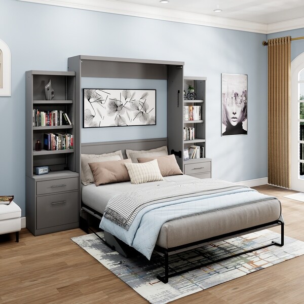 Brentwood Queen Murphy 2 pier Desk Bed On Sale Bed Bath Beyond 28424684